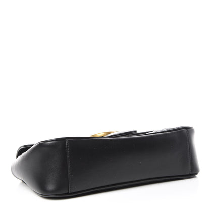 Gucci Calfskin Matelasse Small GG Marmont Shoulder Bag Black 4 of 10