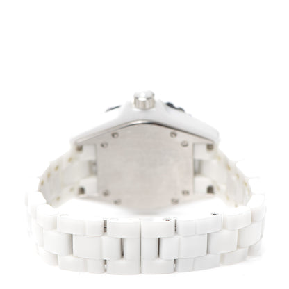 Chanel Stainless Steel Ceramic 33mm J12 Quartz Watch White 3 of 6