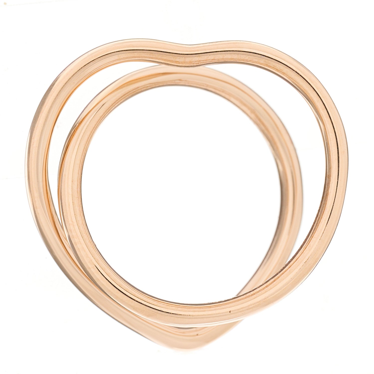 Hermes 18K Rose Gold MM Vertige Coeur Ring 51 5.75 2 of 5