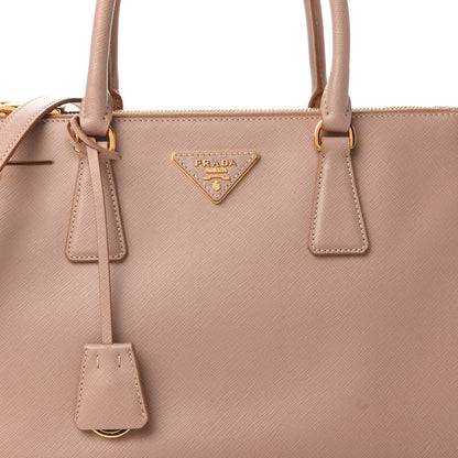 Prada Saffiano Small Galleria Double Zip Tote Cammeo 9 of 9