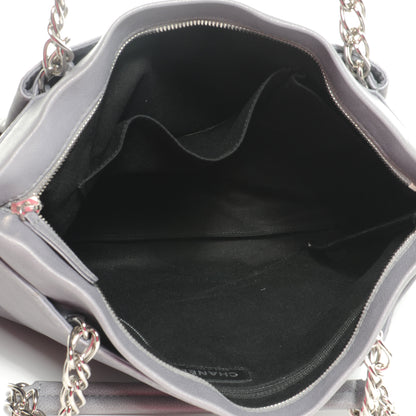 Chanel Caviar Large CC Tuck Tote Grey 5 of 7