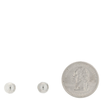 Tiffany Sterling Silver 8mm HardWear Ball Earrings 2 of 4