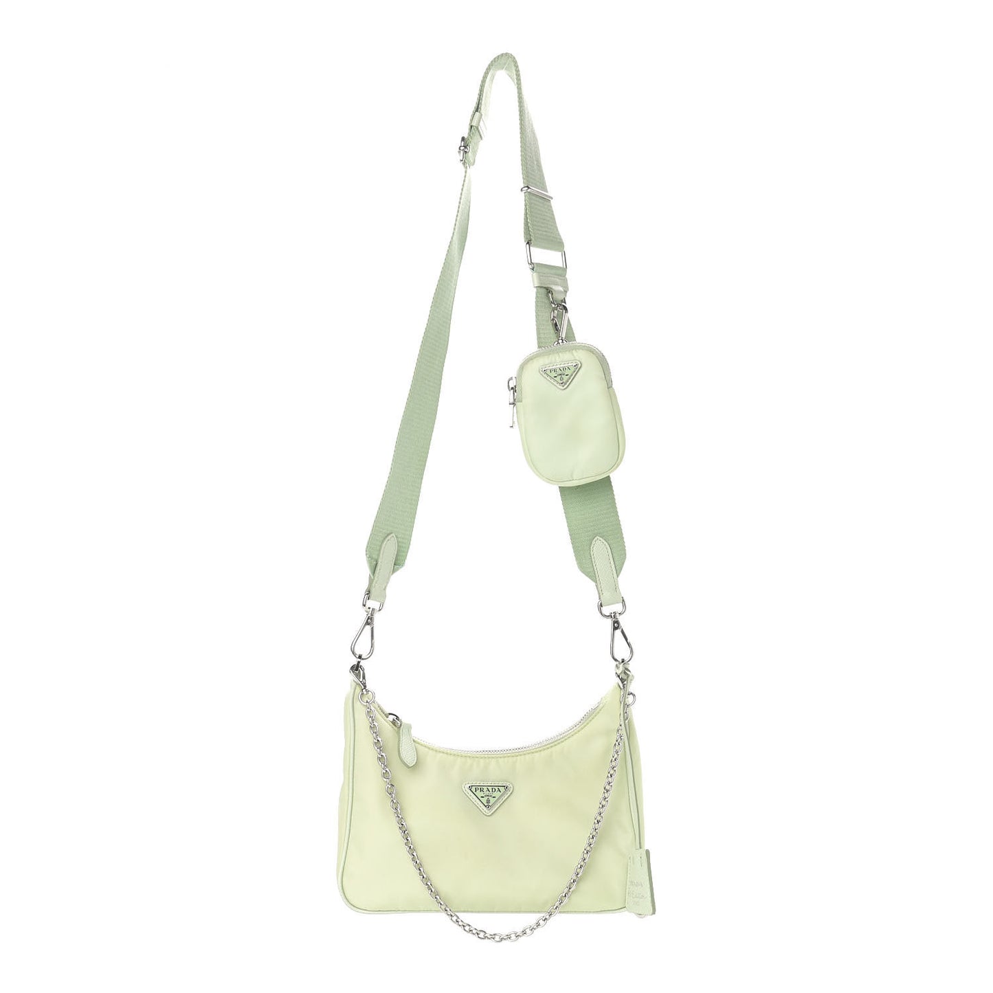 Re-Nylon Saffiano Re-Edition 2005 Shoulder Bag Acqua