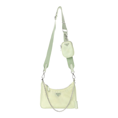 Prada Re-Nylon Saffiano Re-Edition 2005 Shoulder Bag Acqua 1 of 17
