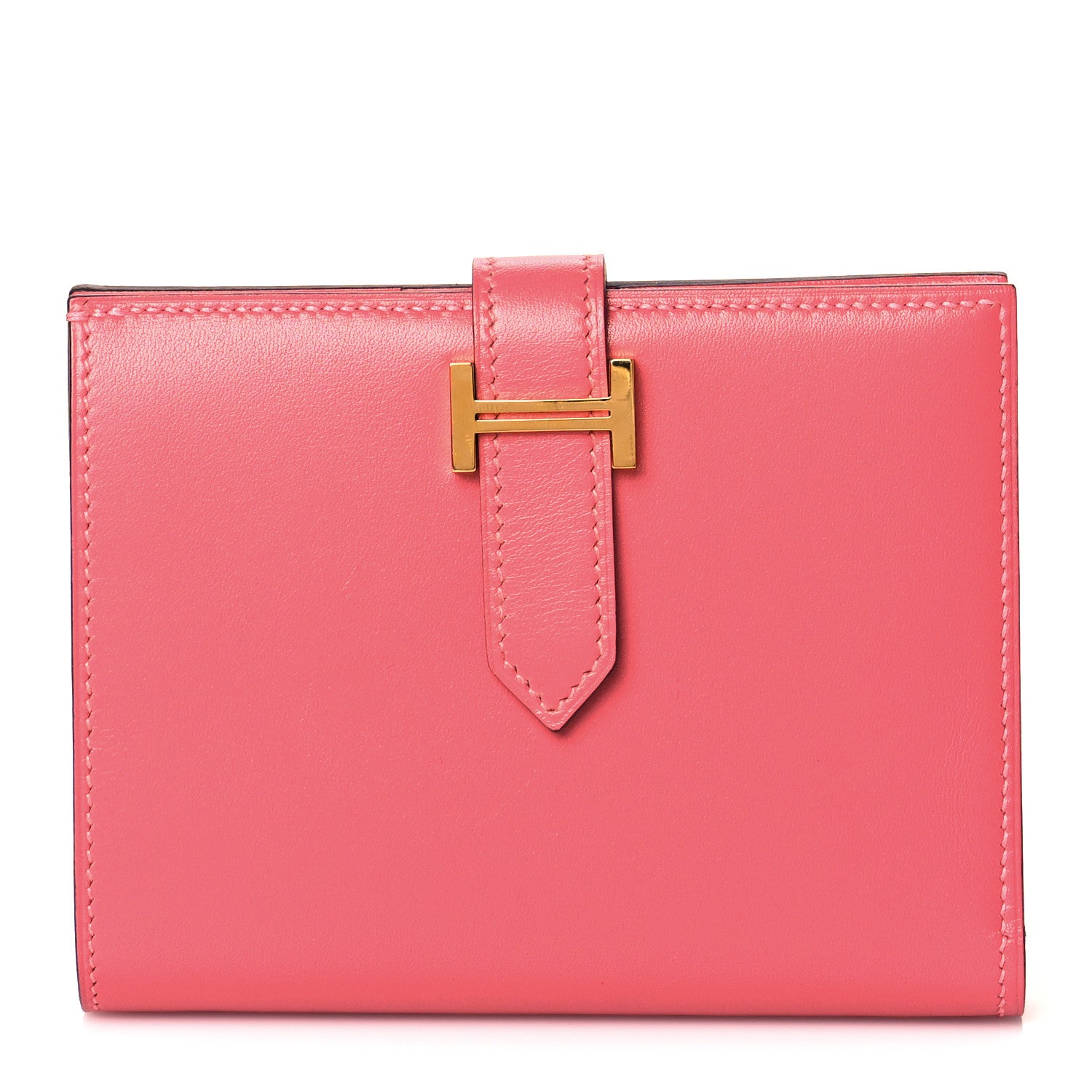 Hermes Swift Bearn Compact Wallet Rose Lipstick 1 of 10