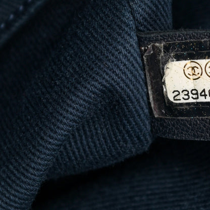 Chanel Canvas Large Deauville Tote Blue Orange 7 of 10