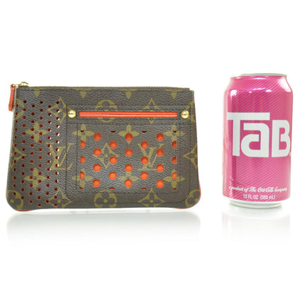 Louis Vuitton Monogram Perforated Pochette Plat Orange 2 of 9