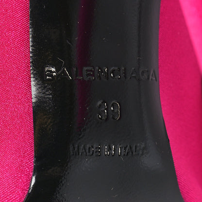 Balenciaga Jersey Crepe Extreme Pointed Toe Knife Booties 39 Dark Pink 6 of 7