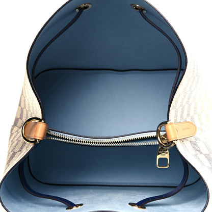 Louis Vuitton Damier Azur Braided Neonoe MM Blue 5 of 12