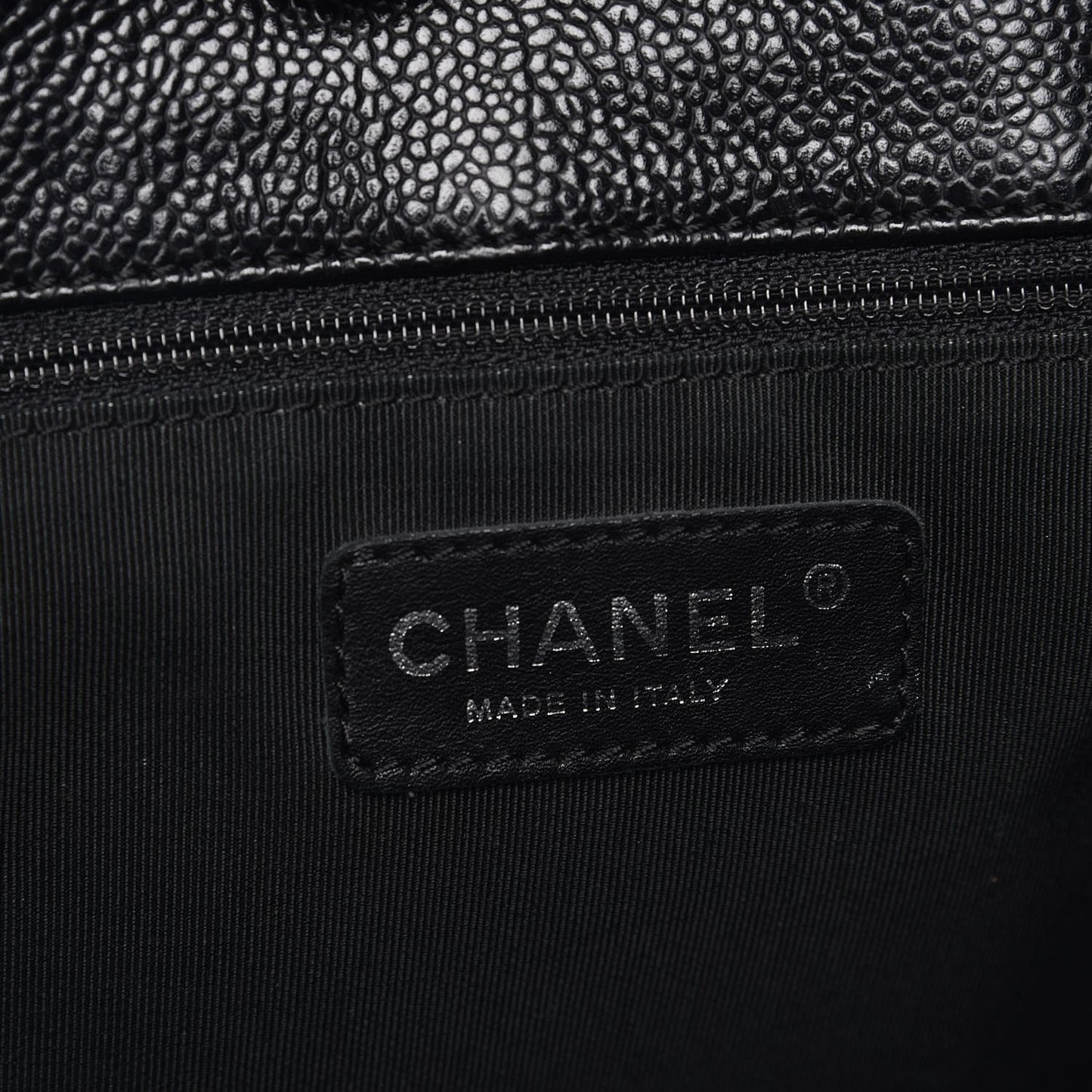 Caviar Quilted Grand Shopping Tote GST Black