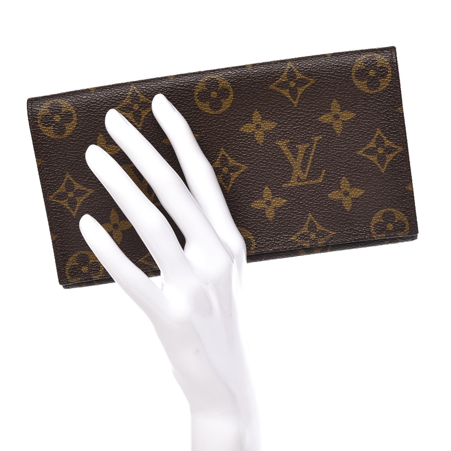 Monogram Checkbook Holder Wallet