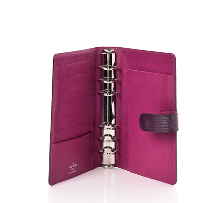 Louis Vuitton Epi Medium Ring Agenda Cover Cassis 5 of 7