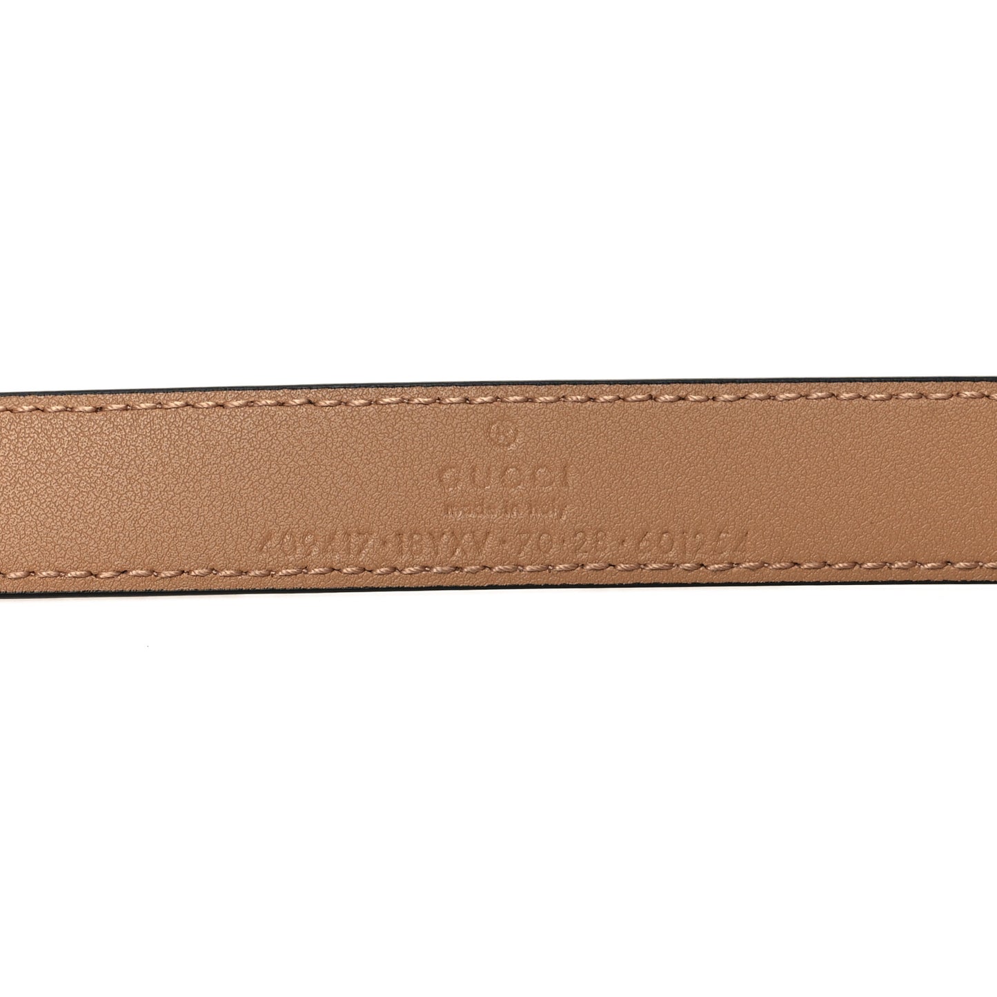 Azalea Calfskin Enamel Monochrome Double G 20mm Belt 70 28 Camelia