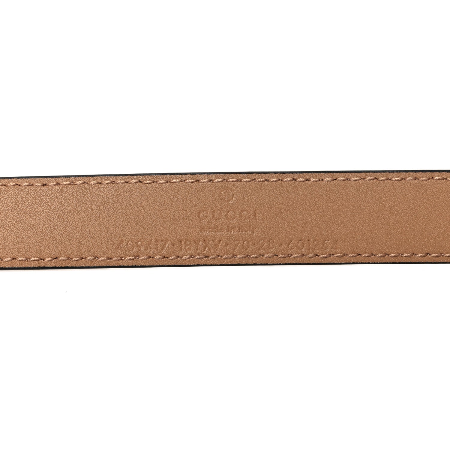 Gucci Azalea Calfskin Enamel Monochrome Double G 20mm Belt 70 28 Camelia 5 of 5