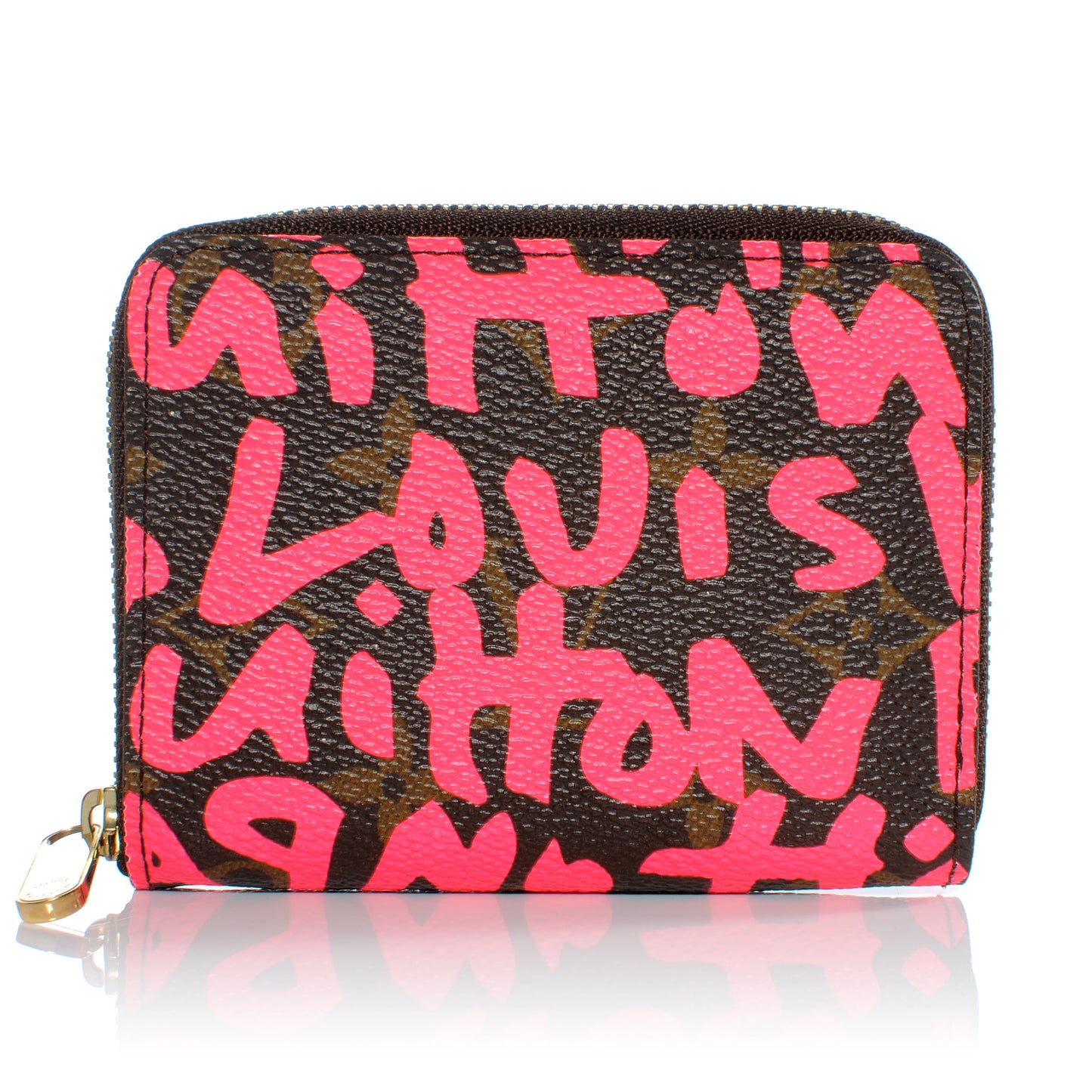 Monogram Graffiti Zippy Coin Purse Fuchsia