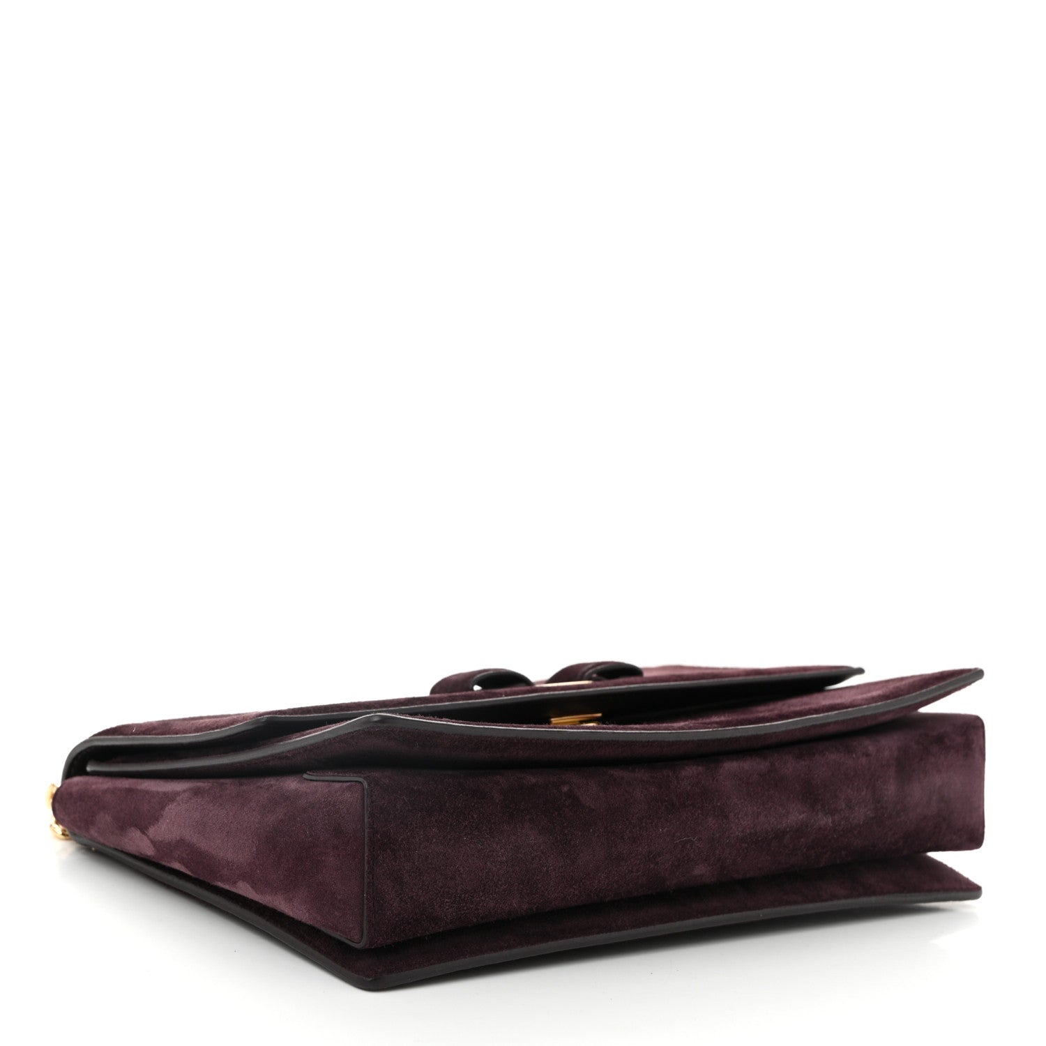 Salvatore Ferragamo Suede Calfskin Vera Bow Crossbody Bag Dark Bordeaux 4 of 11