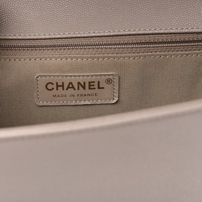 Chanel Caviar Quilted Large Boy Flap Beige 6 of 11