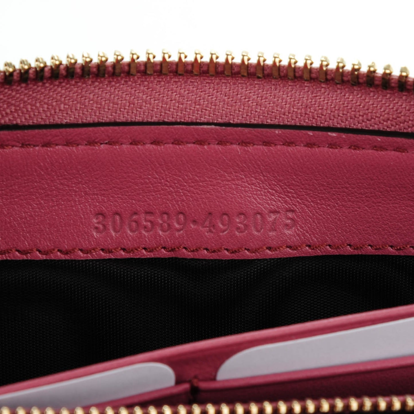 Microguccissima Sukey Zip Around Wallet Vintage Rose