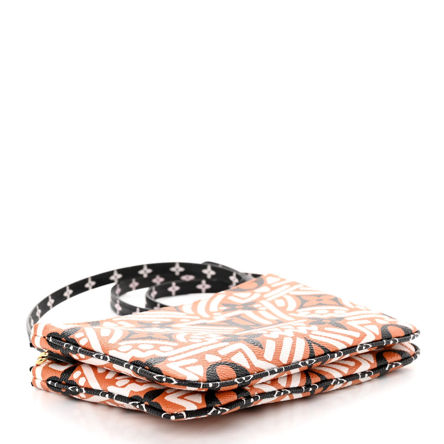 Monogram Giant Crafty Double Zip Pochette Creme Caramel