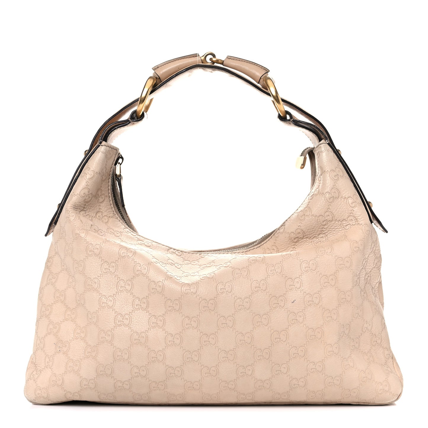 Guccissima Medium Horsebit Chain Hobo Winter Rose
