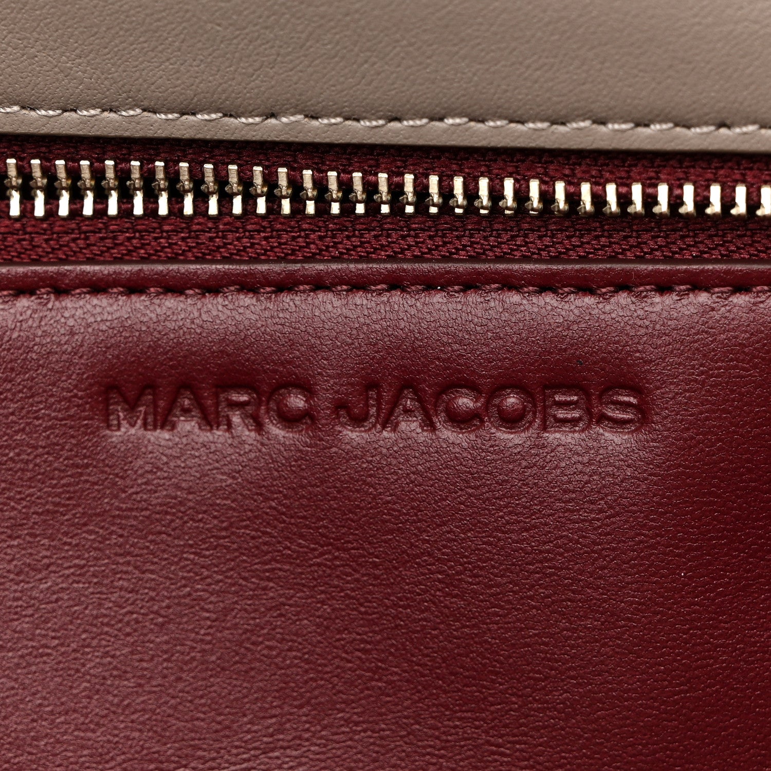 Marc Jacobs Calfskin Large Dual Shoulder Bag Cement 6 of 12