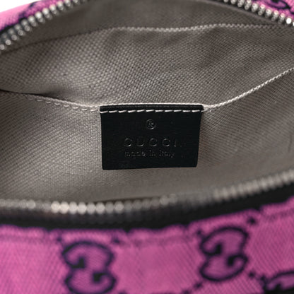 Gucci Monogram Multicolor Matelasse Diagonal Small GG Marmont Chain Shoulder Bag Pink Blue 5 of 8