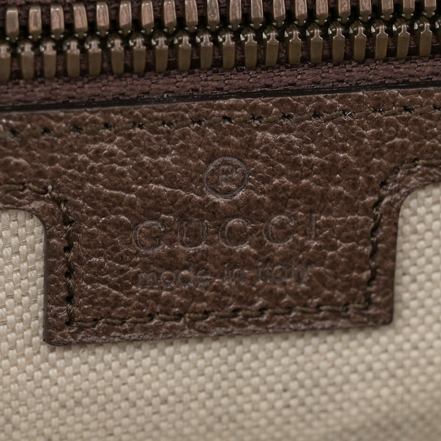 Gucci GG Supreme Monogram Textured Dollar Calfskin Web Ophidia Flap Shoulder Bag Beige Ebony New Acero 6 of 10