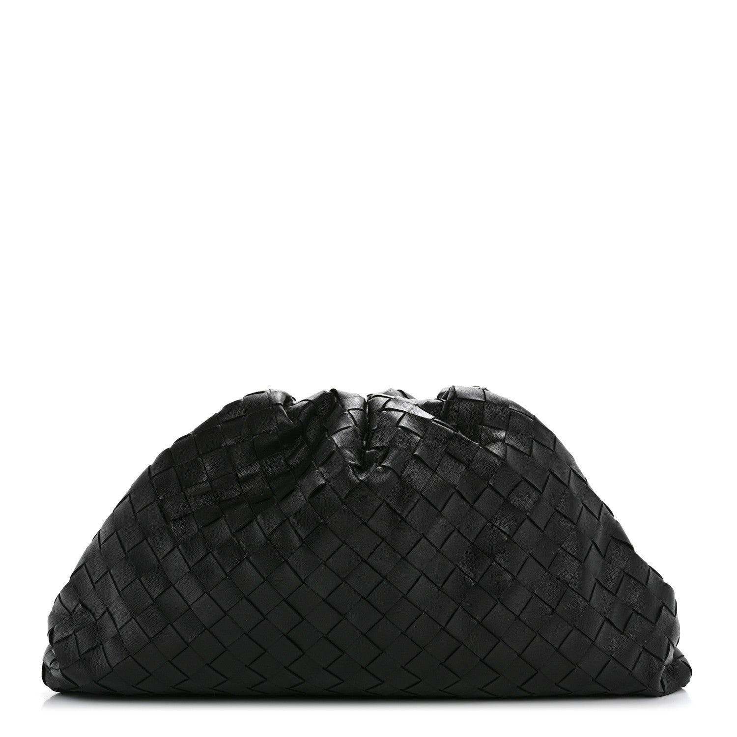 Bottega Veneta Nappa Maxi Intrecciato The Pouch Oversized Clutch Black 1 of 11