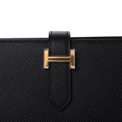 Hermes Epsom Bearn Gusset Wallet Black 5 of 5