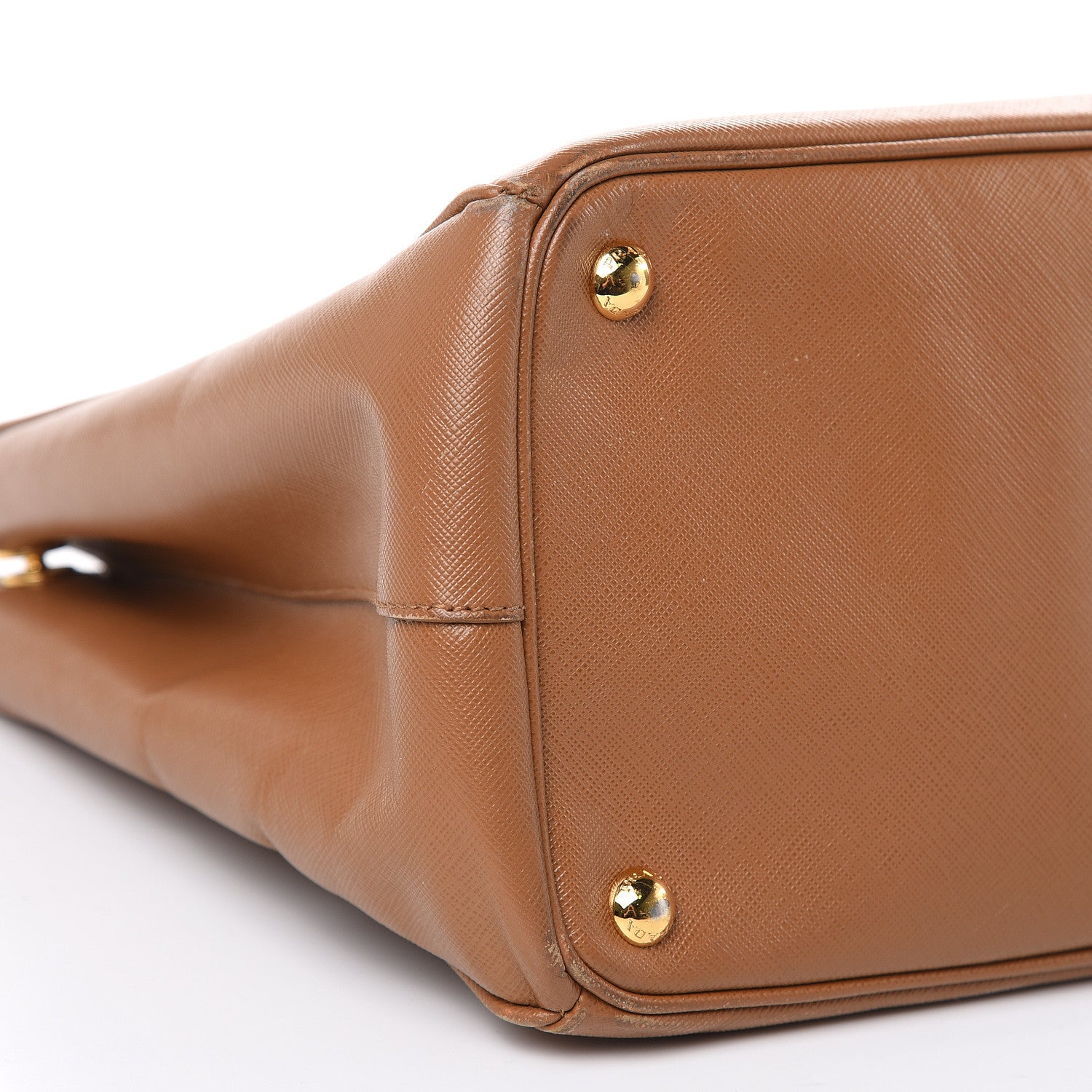 Prada Saffiano Medium Galleria Double Zip Tote Caramel 9 of 22
