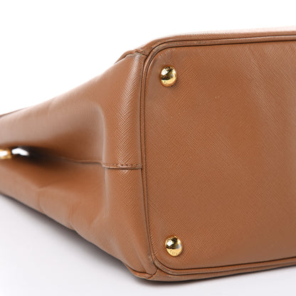 Prada Saffiano Medium Galleria Double Zip Tote Caramel 9 of 27
