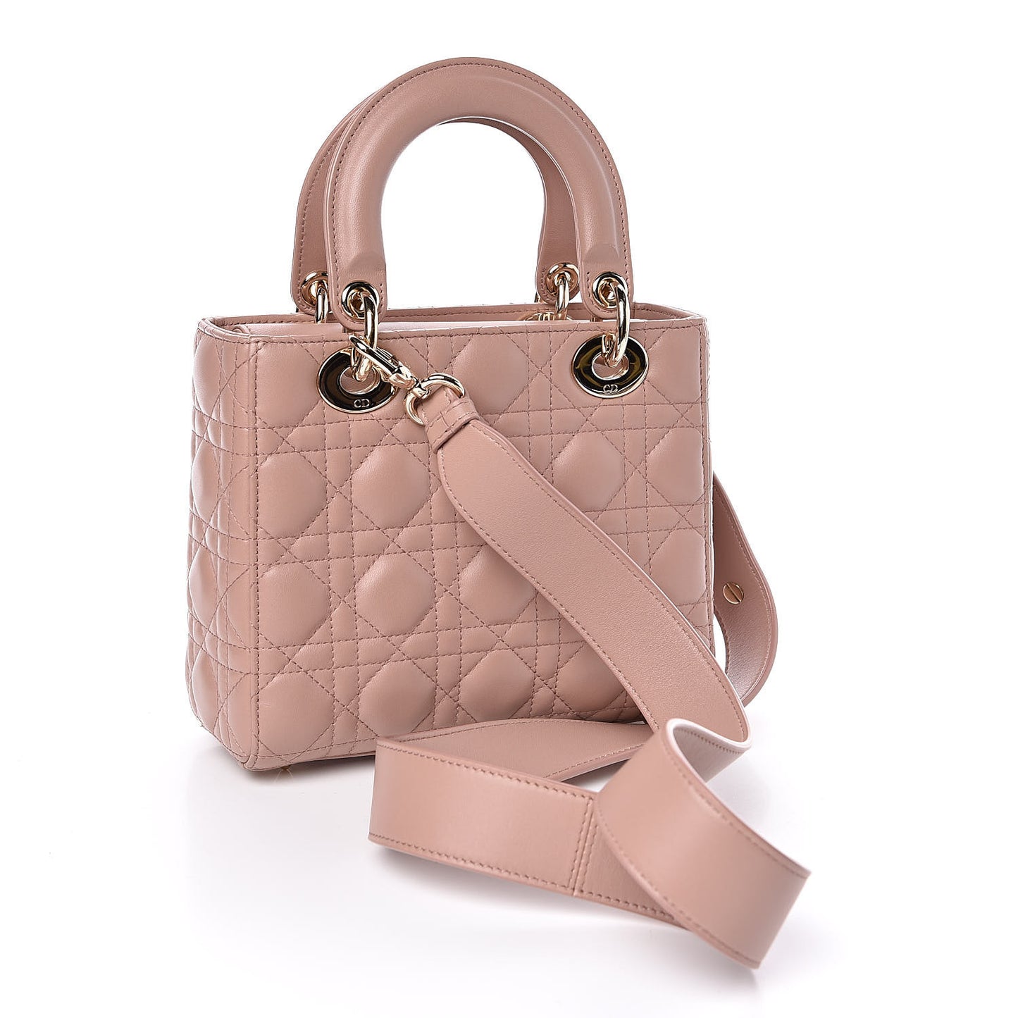 Metallic Grained Calfskin Cannage Small MyABCDior Fard