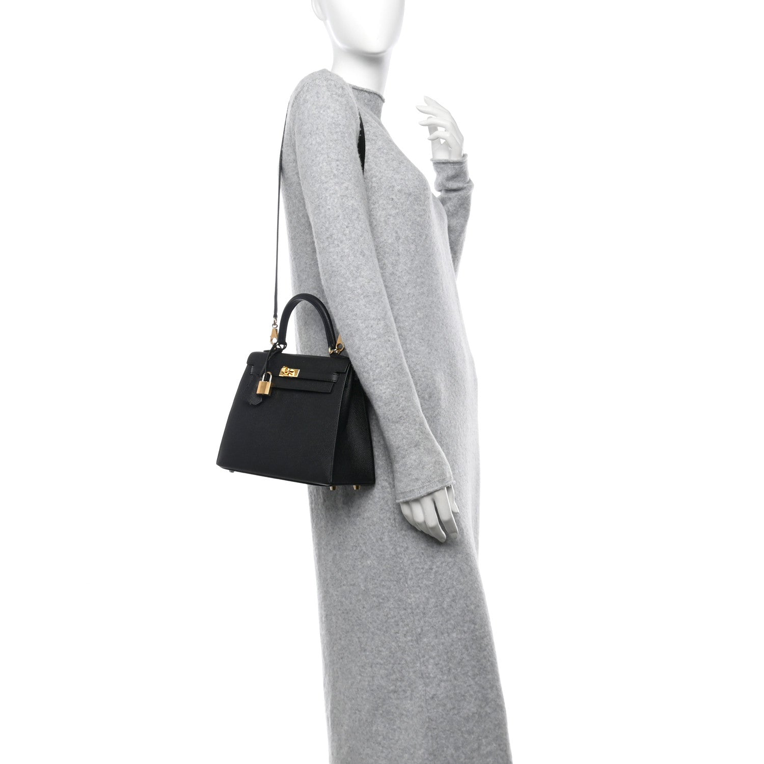 Hermes Epsom Kelly Sellier 25 Black 2 of 14