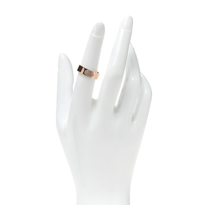 Hermes 18K Rose Gold Diamond PM H D'Ancre Ring 53 6.25 2 of 5