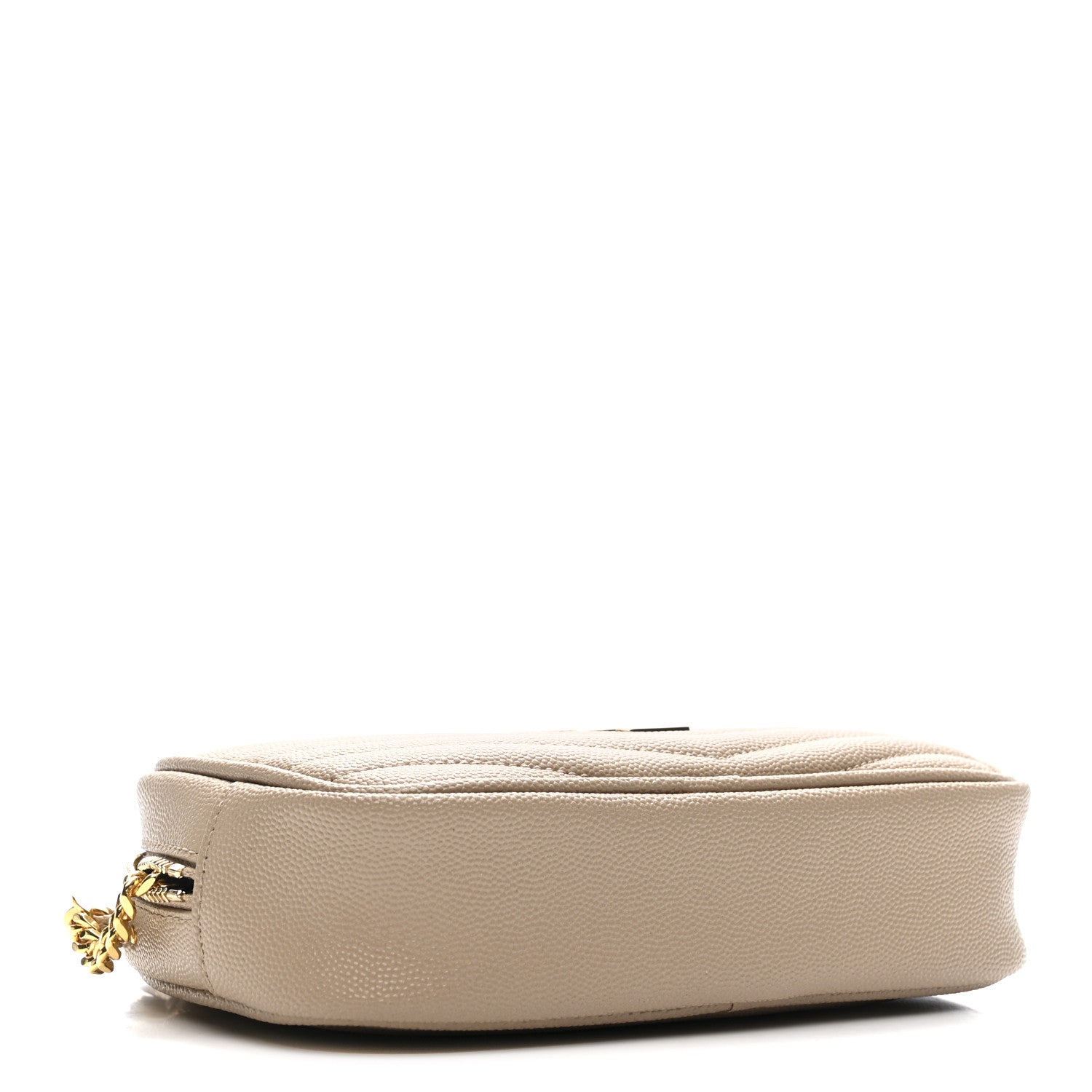 Saint Laurent Grain De Poudre Matelasse Monogram Mini Lou Camera Bag Dark Beige 4 of 11