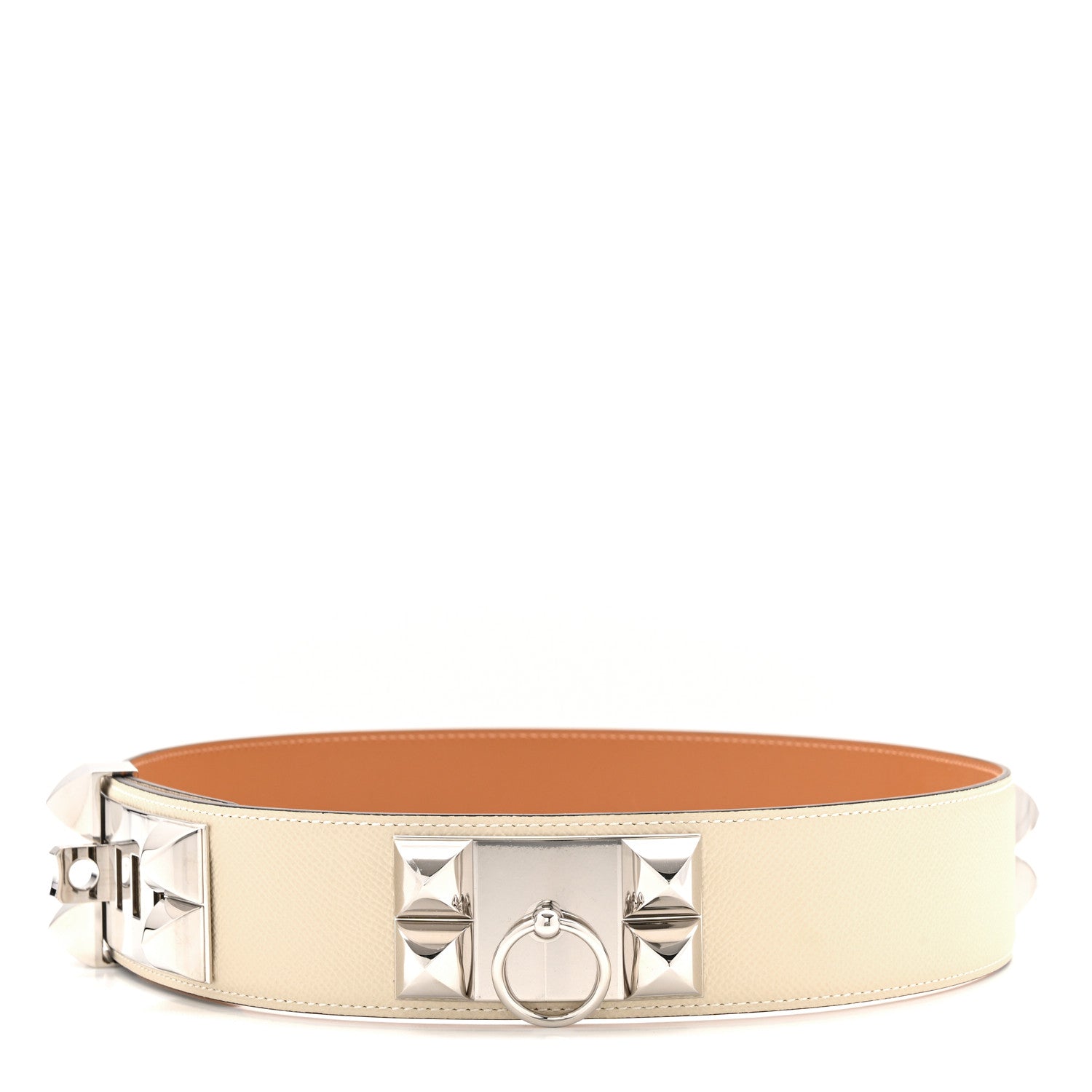 Hermes Epsom 50mm Collier De Chien CDC Belt 75 30 Craie 1 of 7