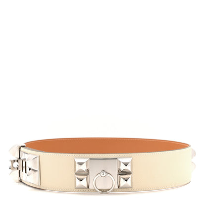 Hermes Epsom 50mm Collier De Chien CDC Belt 75 30 Craie 1 of 7