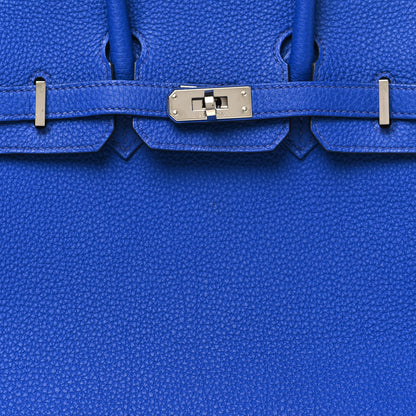 Hermes Togo Verso Birkin 25 Bleu Royal Capucine 8 of 11