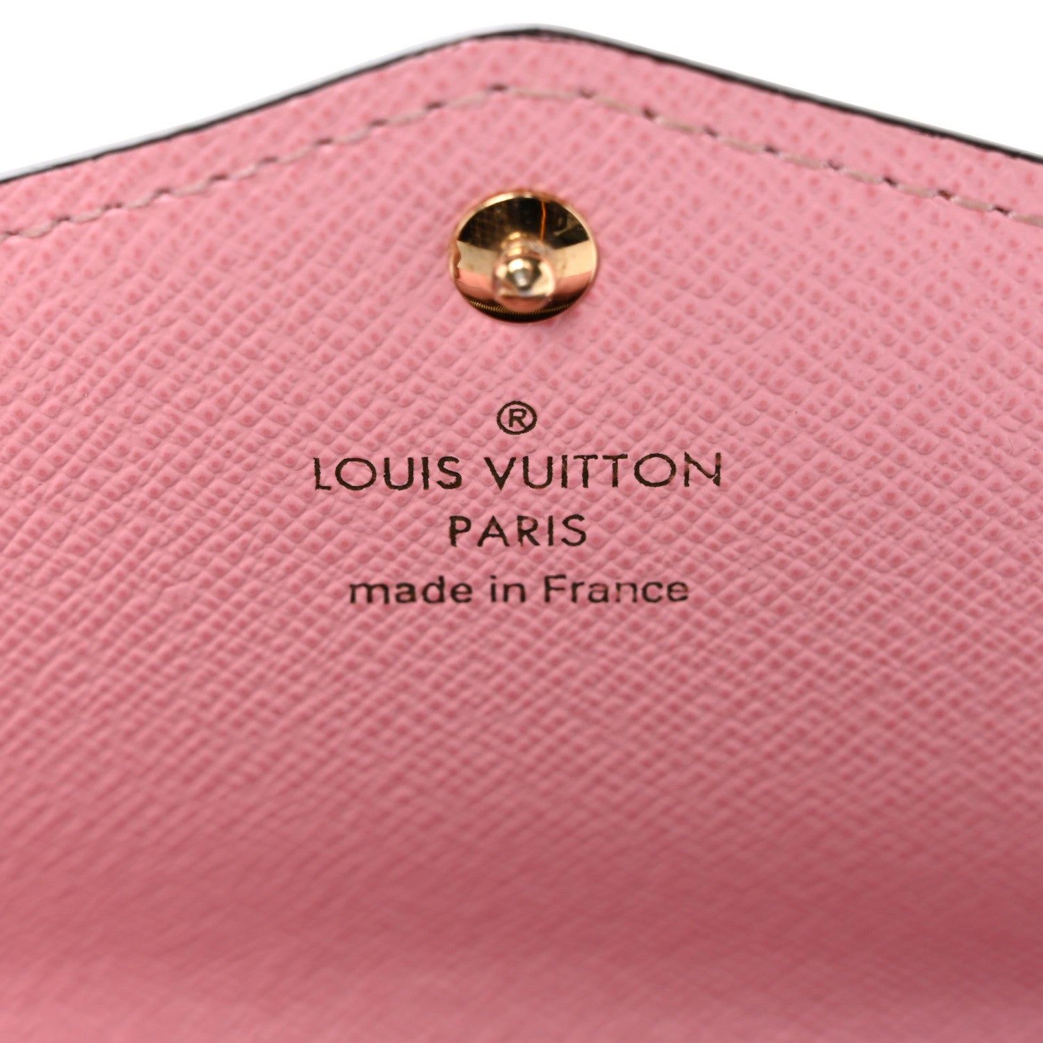 Louis Vuitton Damier Ebene Studded Sarah Wallet NM Rose Ballerine 6 of 7