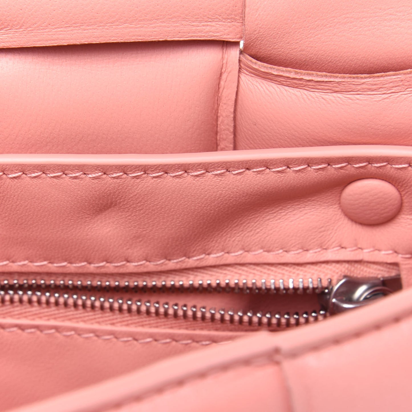 Nappa Maxi Intreccio Padded Cassette Crossbody Bag Peachy