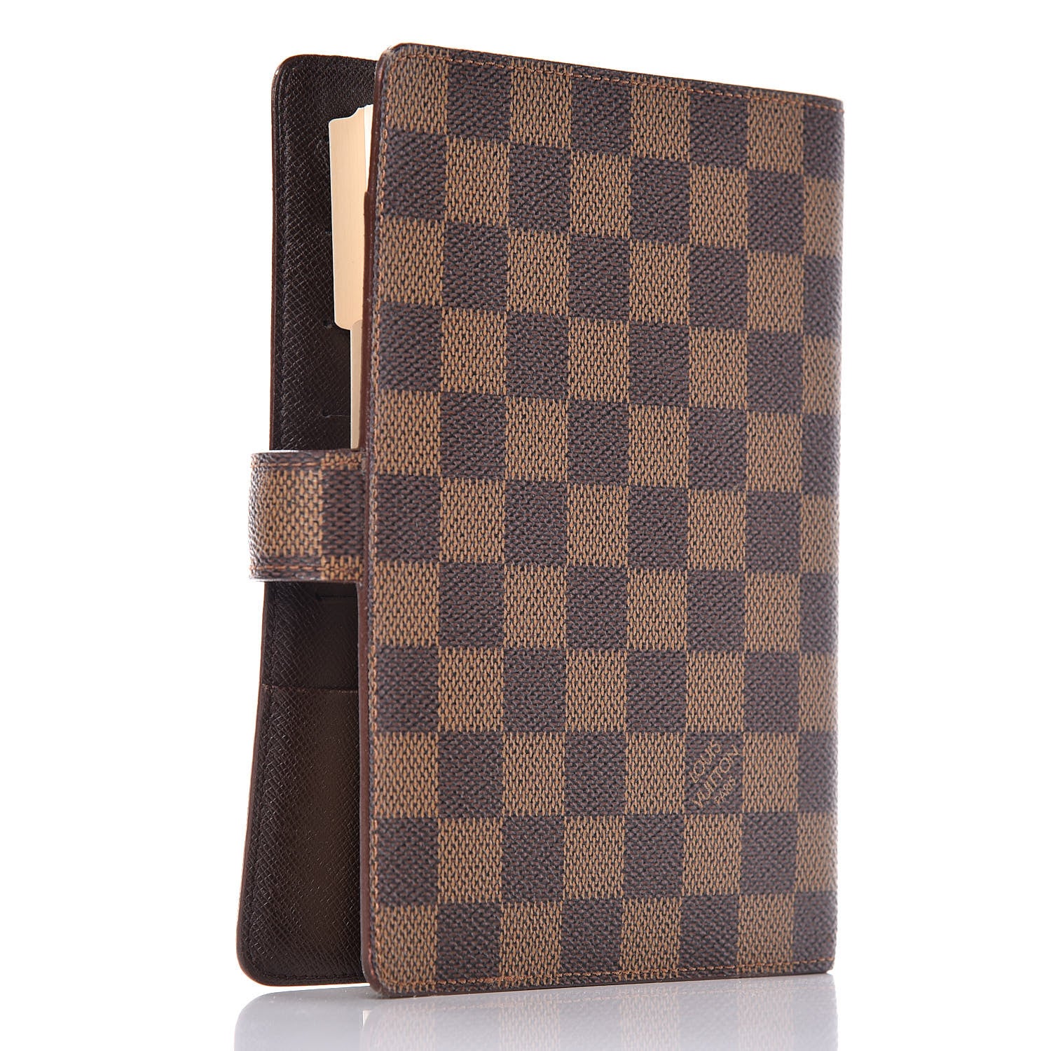 Louis Vuitton Damier Ebene Medium Ring Agenda Cover 3 of 10
