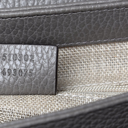 Gucci Dollar Calfskin Interlocking G Top Handle Shoulder Bag Loess 7 of 11