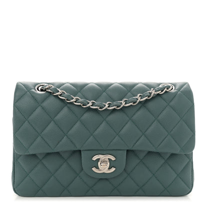 Chanel Caviar Quilted Small Double Flap Green 1 of 10