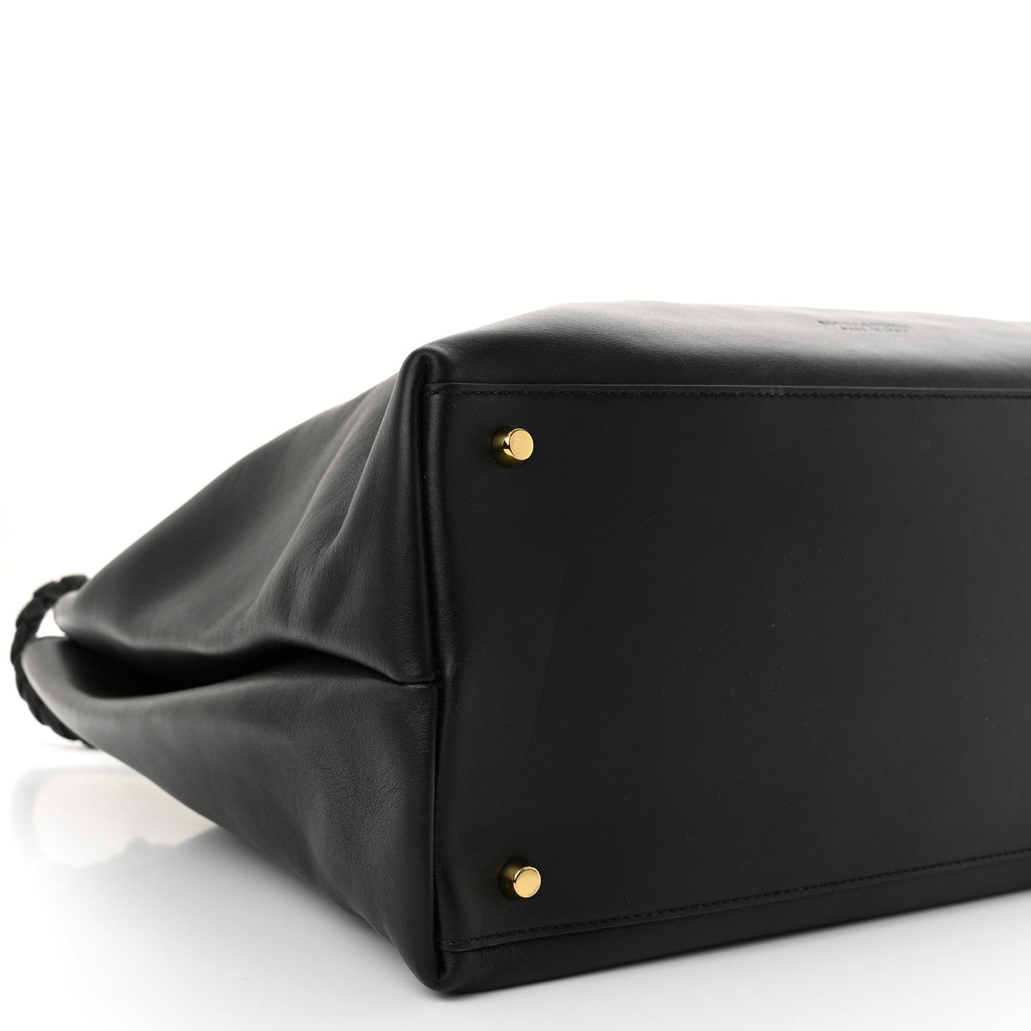 Bottega Veneta Silky Calfskin Large Andiamo Shoulder Bag Black 8 of 9