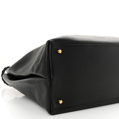 Bottega Veneta Silky Calfskin Large Andiamo Shoulder Bag Black 8 of 9