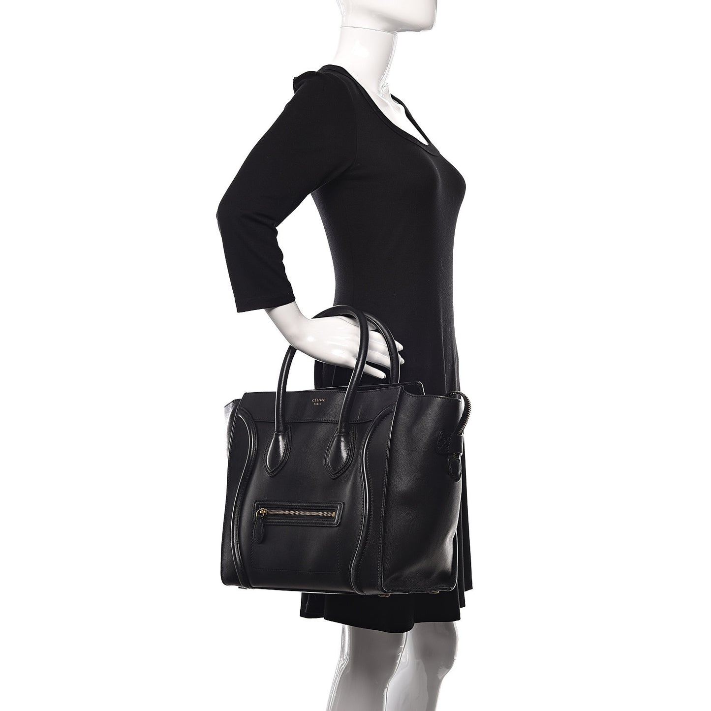 Smooth Calfskin Mini Luggage Black