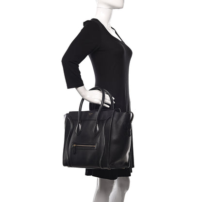 Celine Smooth Calfskin Mini Luggage Black 2 of 33