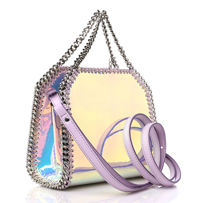 Stella McCartney Holographic Faux Leather Mini Falabella Silver 3 of 8