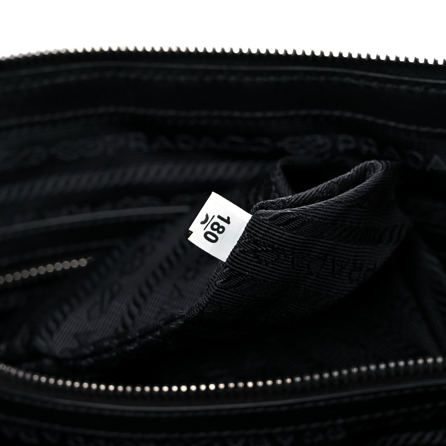 Tessuto Nylon Calfskin Shopping Tote Black