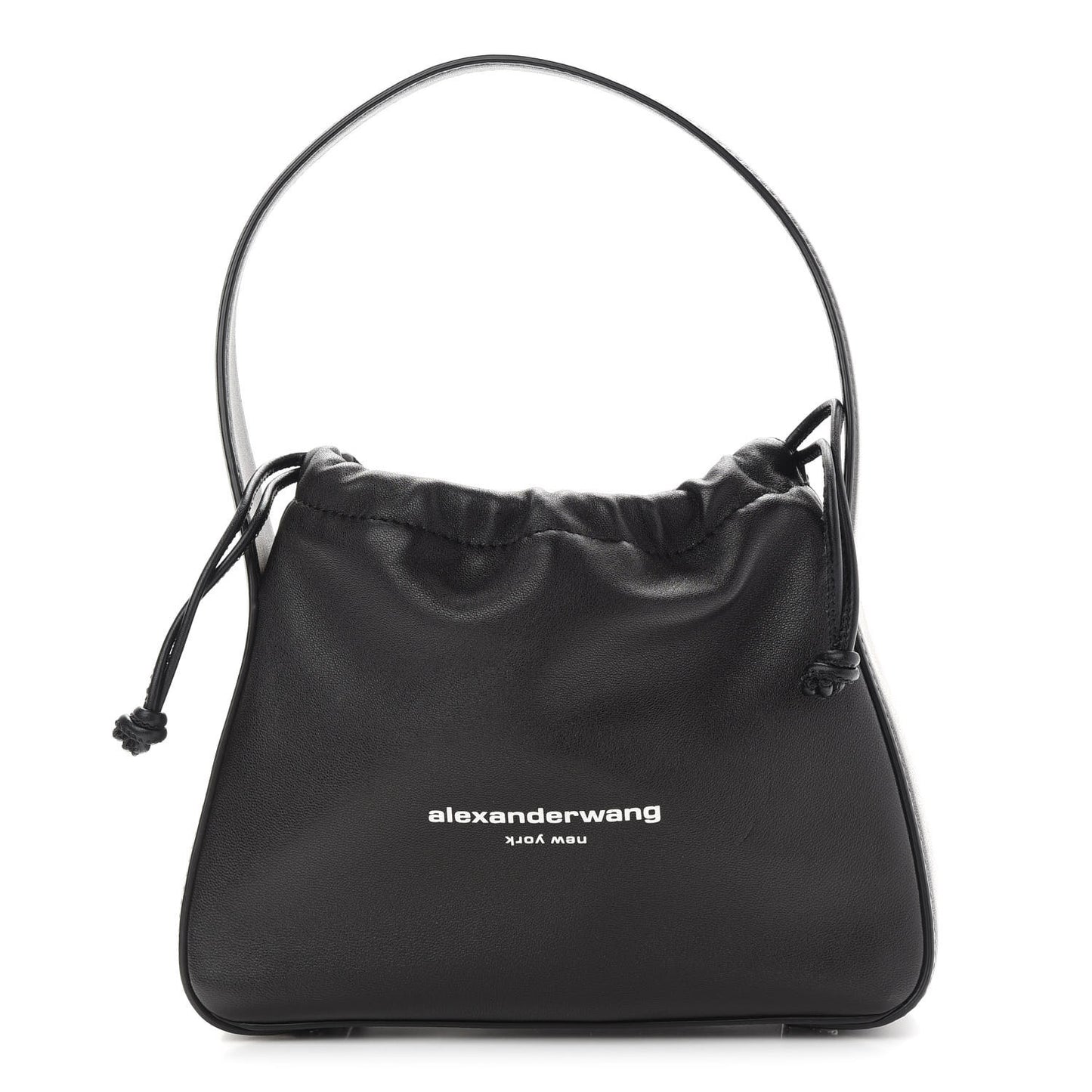 Lambskin Nylon Small Ryan Bag Black